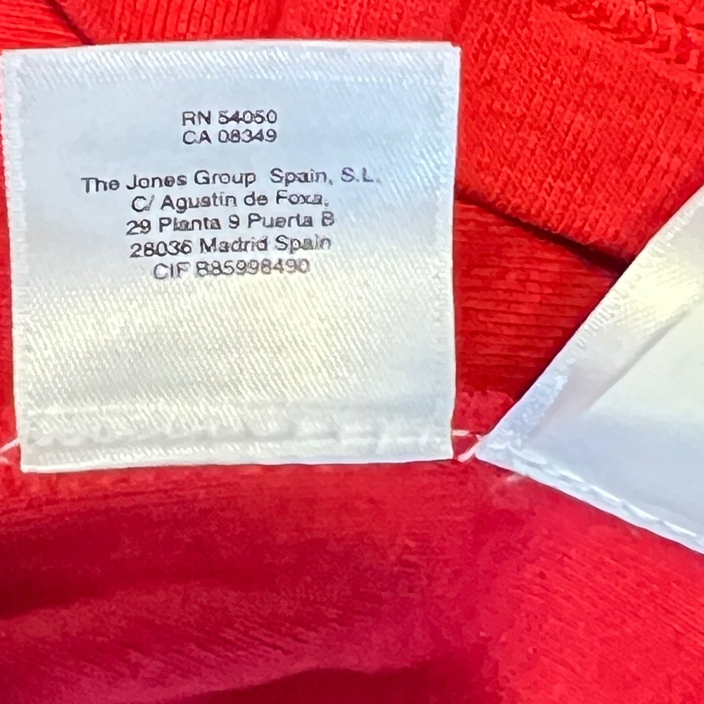1172 | NWT Jones New York Sport Button Shoulder Knit 3/4 Sleeve Top Red Women 3X - Picture 8 of 9